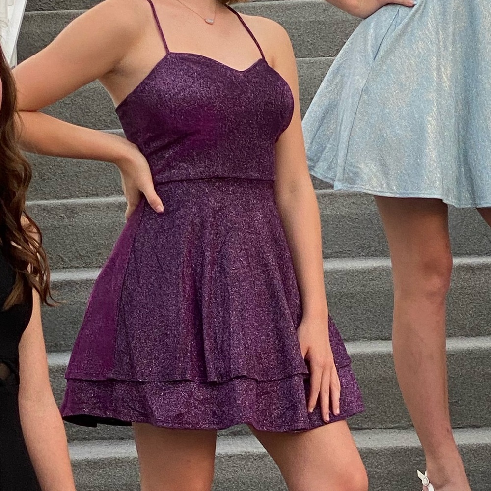 Purple Homecoming Dress